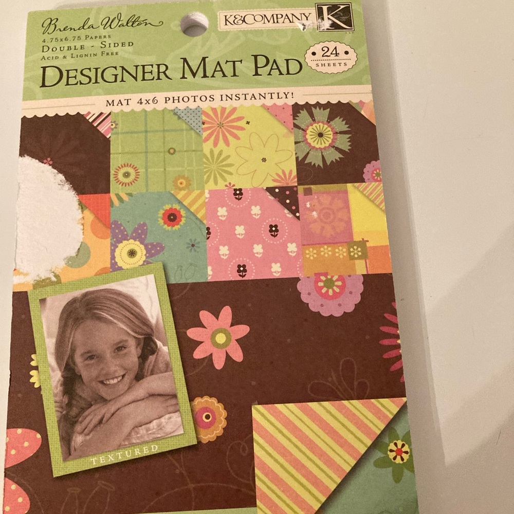 K&Company Brenda Walton Designer Mat Pad, 24 Sheets